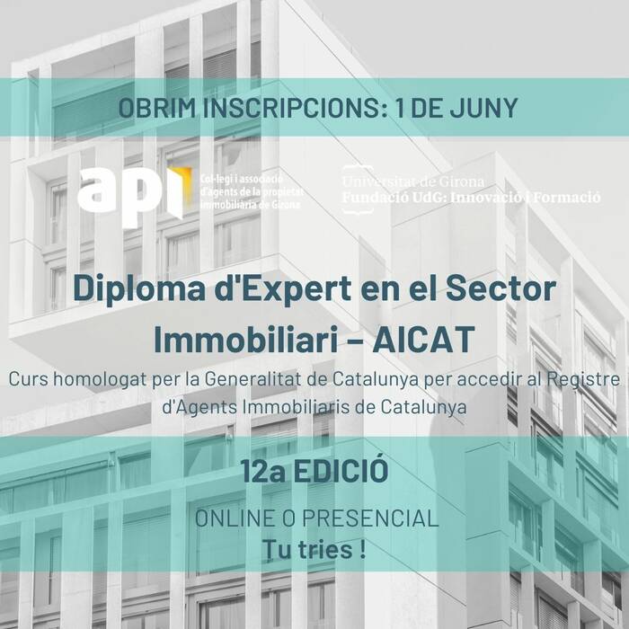 DIPLOMA DE EXPERTO EN EL SECTOR INMOBILIARIO-AICAT (POSTGRADO)