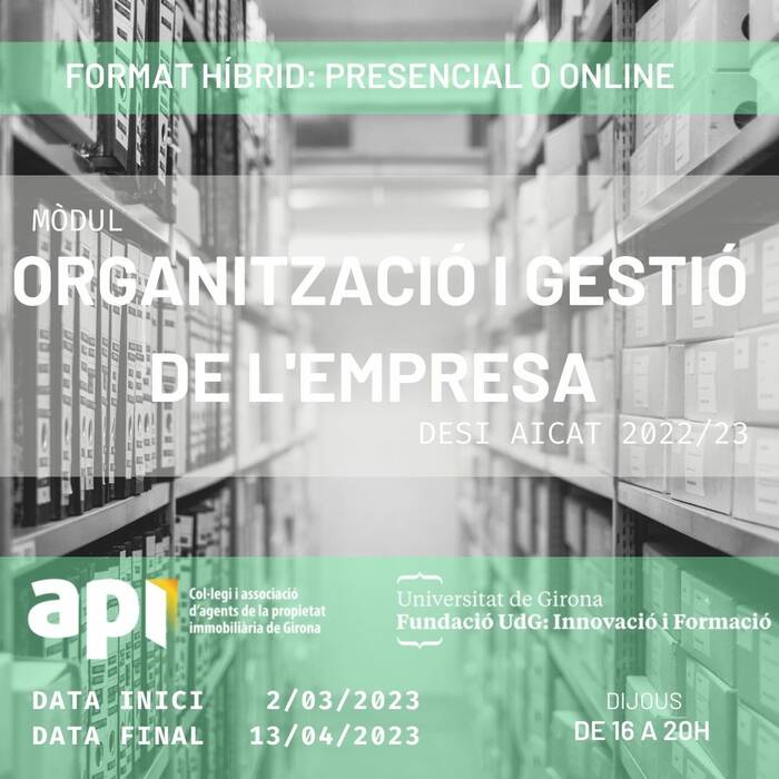 Organització i gestió de l'empresa