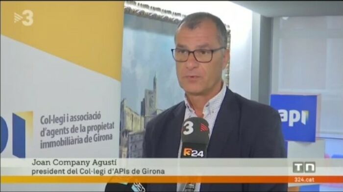 Joan Company, president del Col·legi API de Girona, respon a les acusacions sobre racisme immobiliari