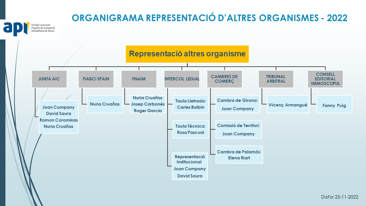 Organigrama Representació altres organismes-2022v3